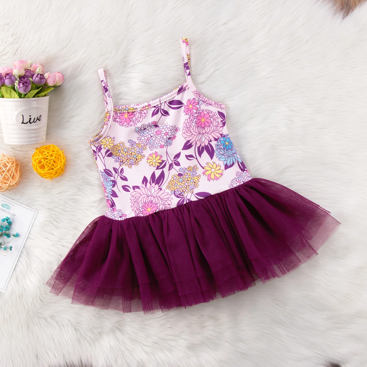 2019 New Brand Kids Baby Girl Sleeveless Flower Princess Lace Tulle Dress Party Sundress Summer Clothes 6M-5T | Детская одежда и