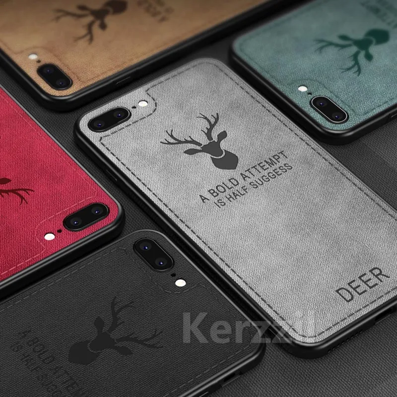 Роскошный чехол для телефона Kerzzil с изображением животных оленя iPhone 7 8 plus мягкий