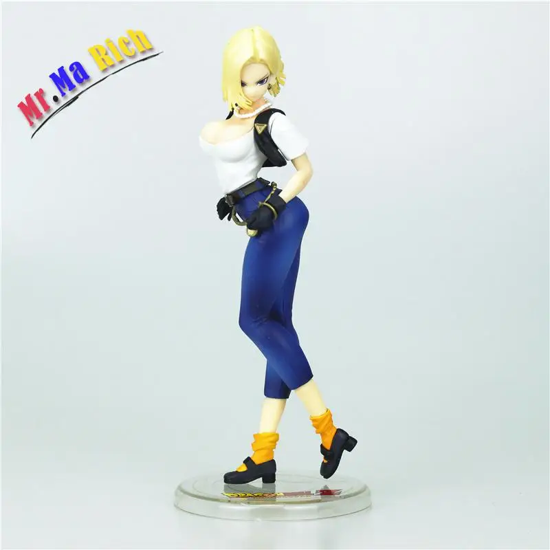 Android 18 лазурит Сексуальная 20 см ПВХ Новая фигурка коллекция игрушек аниме для