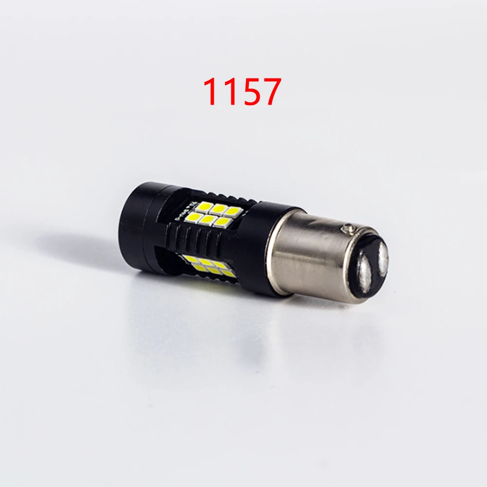 2шт DC 12V 24V P21W 1156 BA15S 1157 BA15D светодиодный светильник для автомобиля s 1200Lm сигнал