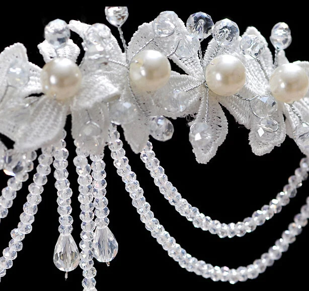 Модные свадебные обручи на голову с жемчужинами тканевые цветы для китайских