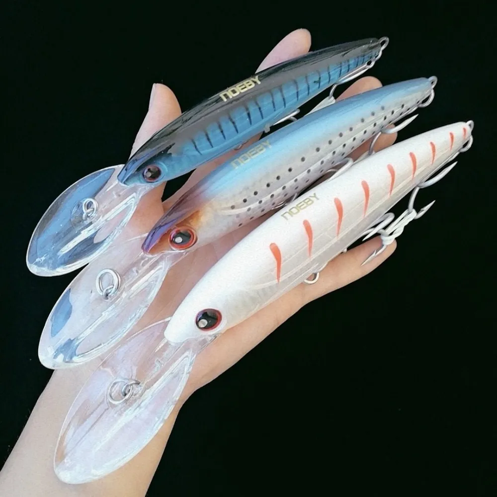 Noeby 1 шт. 16 см/73g 14 см/52 г 12 см/32g плавающая приманка для рыбалки Minnow приманки жесткая