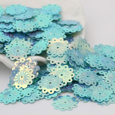 Украшения для шитья из ПВХ в форме цветов золотого цвета 20 г сценическое ремесло