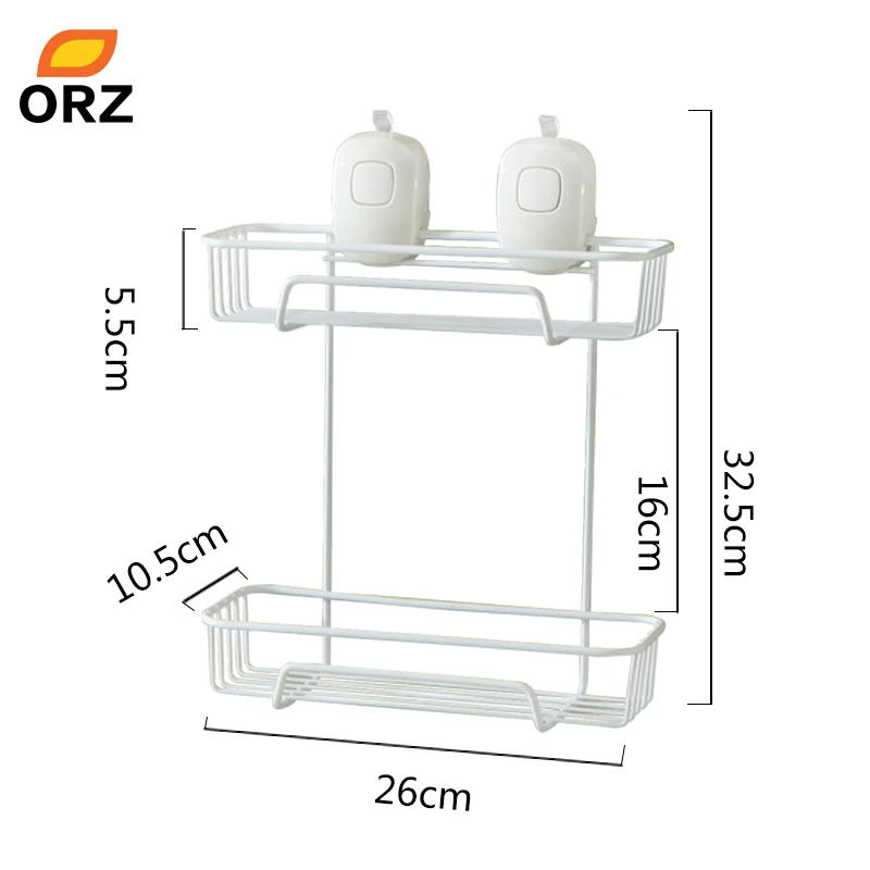 ORZ присоска для кухни держатель хранения стойка организации полка ванной
