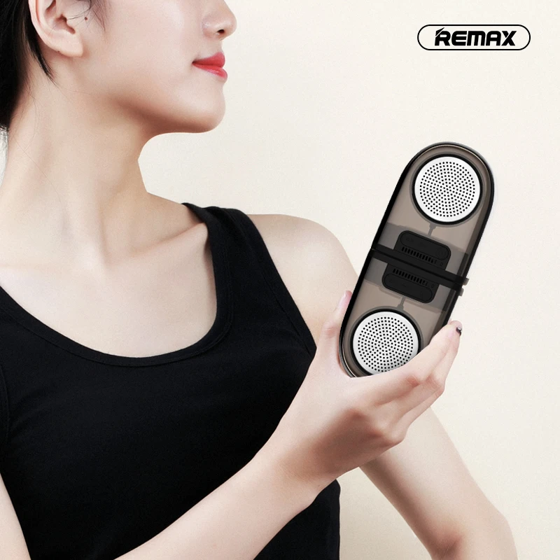 Remax TWS Bluetooth Магнитный динамик Bluetooth V4.2 RB-M32 динамик TWS с силиконовым чехлом для Iphone XR XS Max 8 7 Xiaomi huawei