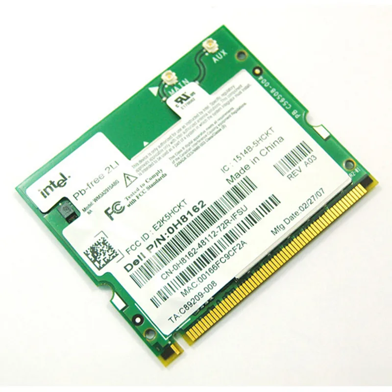 Ноутбук сети WLAN для Intel 2915 WM3B2915ABG Mini PCI Беспроводной 802.11abg WI FI карты Dell Asus Toshiba Acer