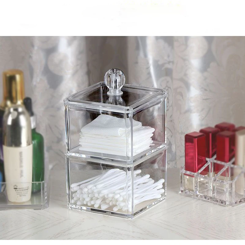 Лидер продаж прозрачный акриловый контейнер для хранения большая шкатулка