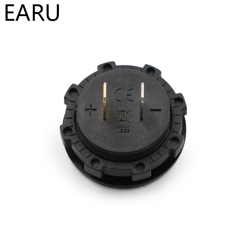 Круглый водонепроницаемый автомобильный мини вольтметр сделай сам для