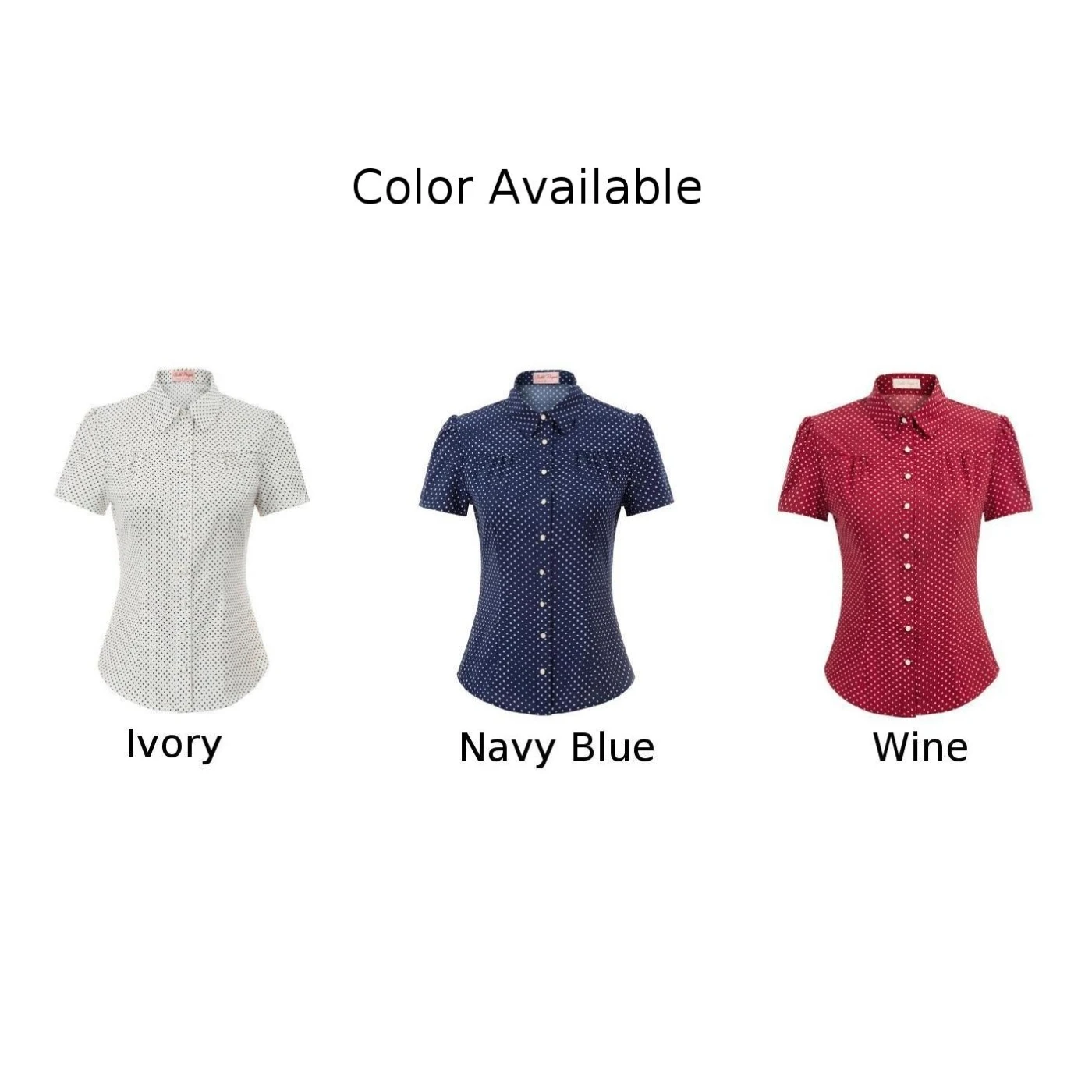 Belle Poque Плюс Размер Женская винтажная блузка короткий рукав воротник изогнутый