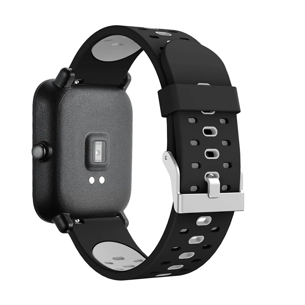 20 мм силиконовый ремешок для Xiaomi Huami Amazfit Bip S Pace Lite Youth Watch сменный спортивный