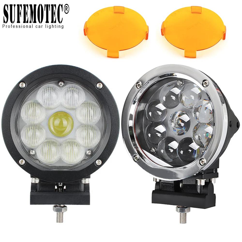 

5.5 Inch Round 45W LED Work Light Spot Combo For Offroad Machinery 4WD ATV SUV Truck 4x4 Driving HeadLights Fog Lamps 12V 24V