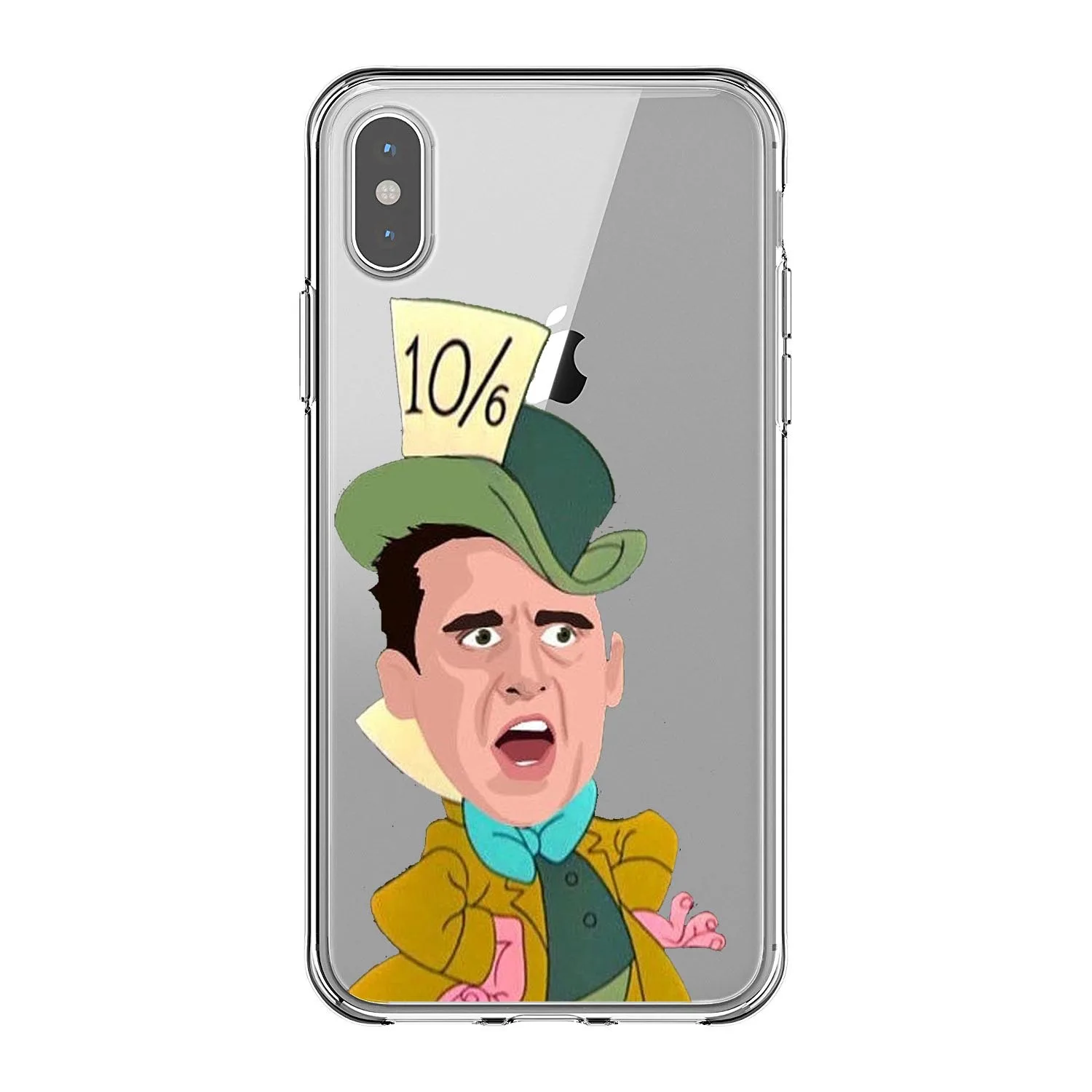 Мягкий силиконовый чехол из ТПУ с веселым рисунком Майкла Скотта для iPhone X10 5 5s Se 6