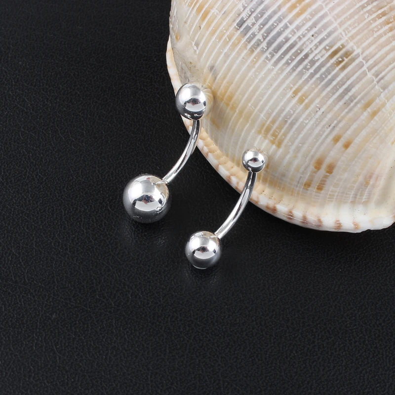 925 sterling silver navel ring body jewelry S925 belly button Pull style piercing 1Pc Sale |