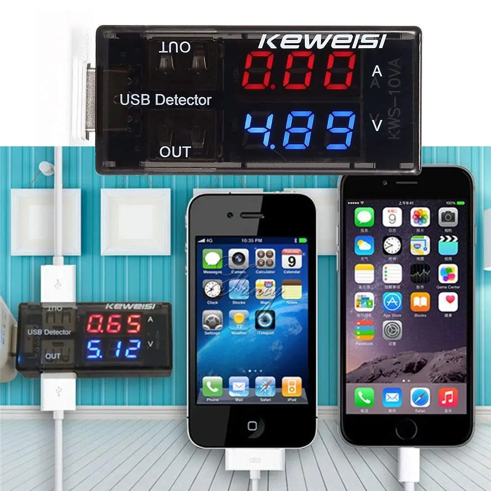 USB тестер для измерения напряжения и силы тока|Измерители напряжения| |