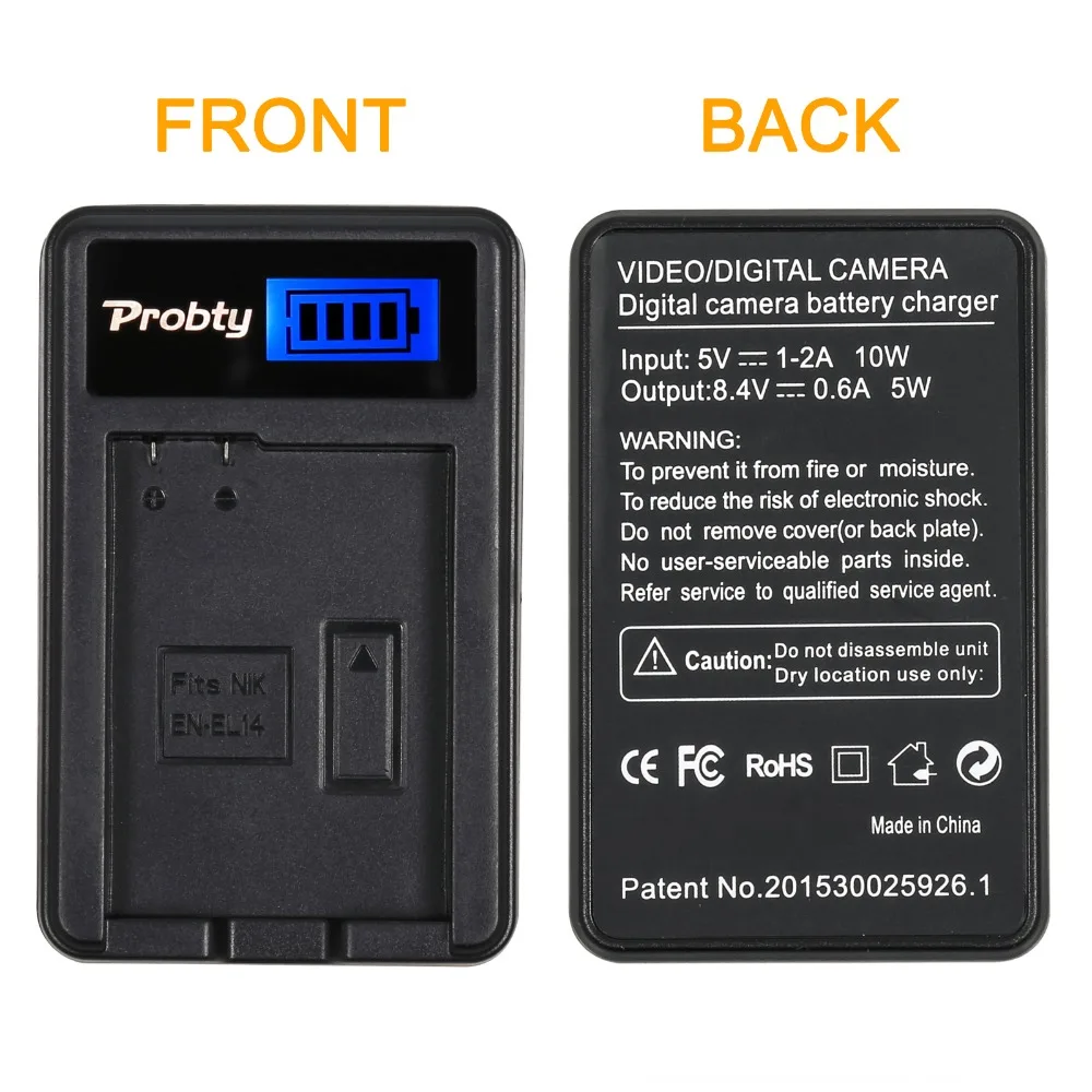 PROBTY EN EL14 RU ENEL14 ЖК дисплей USB Камера Зарядное устройство для Nikon MB D31 D51 COOLPIX P7000 D3100 D5100