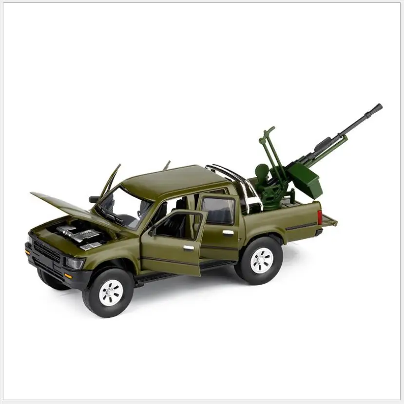 1:32 Hailax pickup truck model alloy simulation sound and light toys armed chariot free shipping |