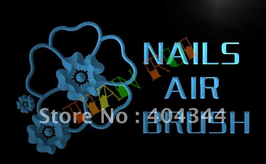 

LB053- Nails воздушная щетка, яркая световая вывеска