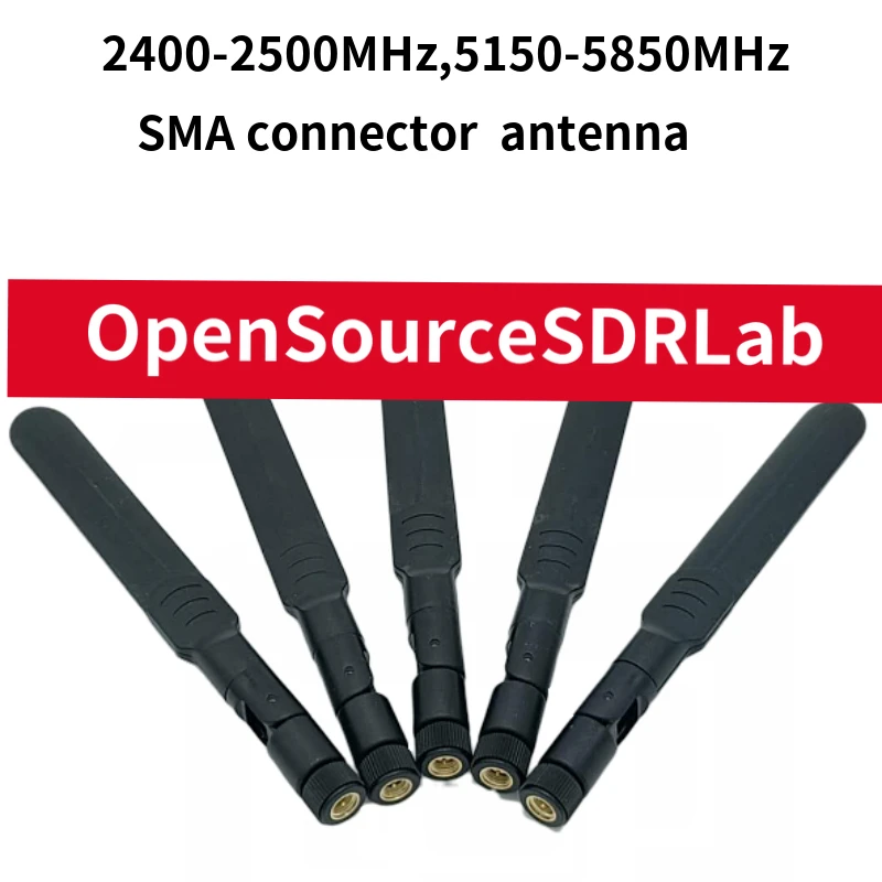 Антенна SMA для HackRF One 2400 2500 МГц 5150 5850 МГц|Аксессуары демонстрационных стендов| |
