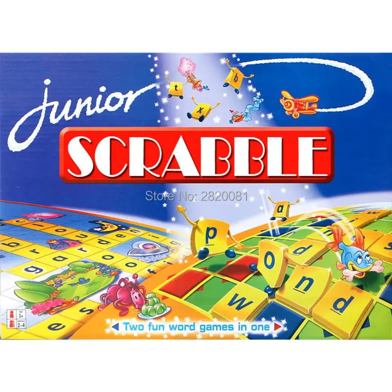 Двухуровневая игра с надписью Scrabble двухсторонняя игровая доска надписями и