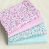 patchwork fabrics cotton fabric the cloth by the meter fabric for sewing for patchwork small floral pink green 50160 plain