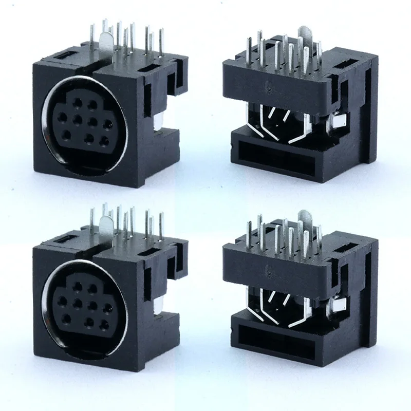 1 шт. мини DIN S клемма PCB панель монтажный разъем 9PIN DIP гнездо для инструментов Micro