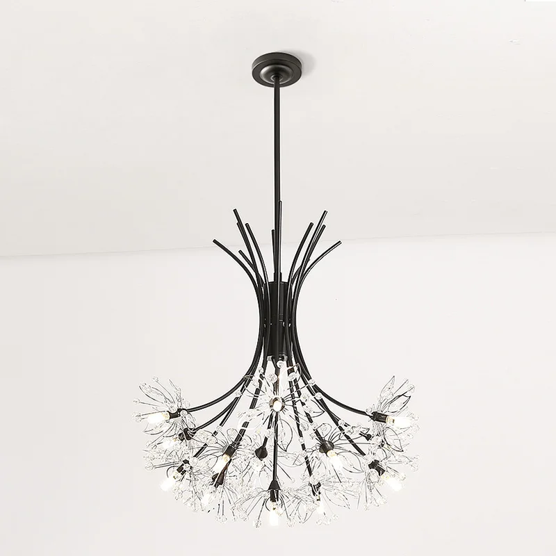 lamp Современный светодиодный светильник-Хрустальная люстра для гостиной, хрустальные люстры, подвесные потолочные светильники - Цвет абажура: lamp