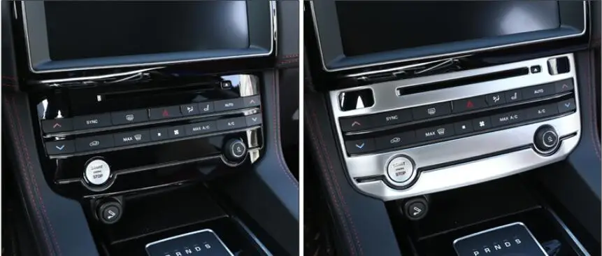Для Jaguar XE XEL XF XFL F PACE 2016 2017 2018 ABS Матовый Серебристый центр режим кондиционирования