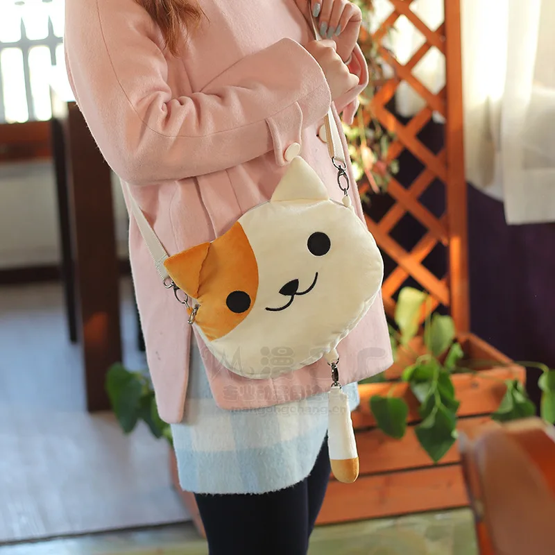 Neko Atsume плюшевая сумка аниме милая Кошка Косплей кукла модная мультяшная на плечо