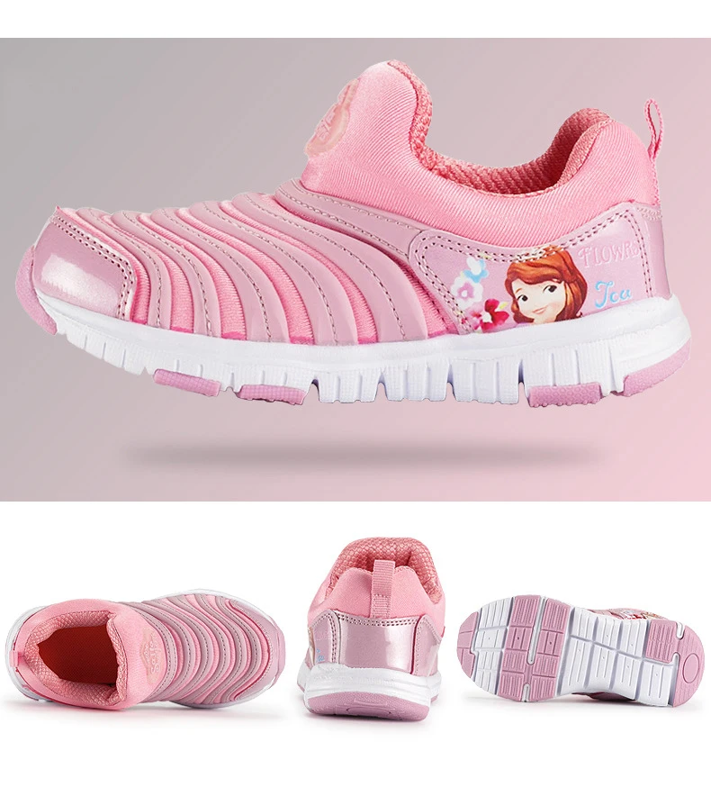 Spring Fall sofia cartoon princess baby girls sneakers for kids skate shoes children fashion Caterpillar | Детская одежда и обувь
