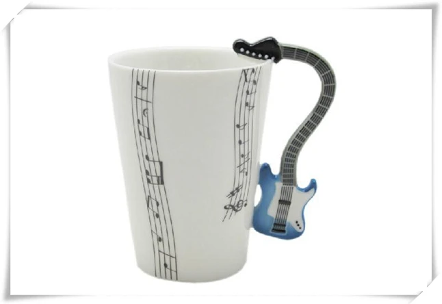 Новинка керамическая музыкальная кружка для электрогитары чайная кофейные