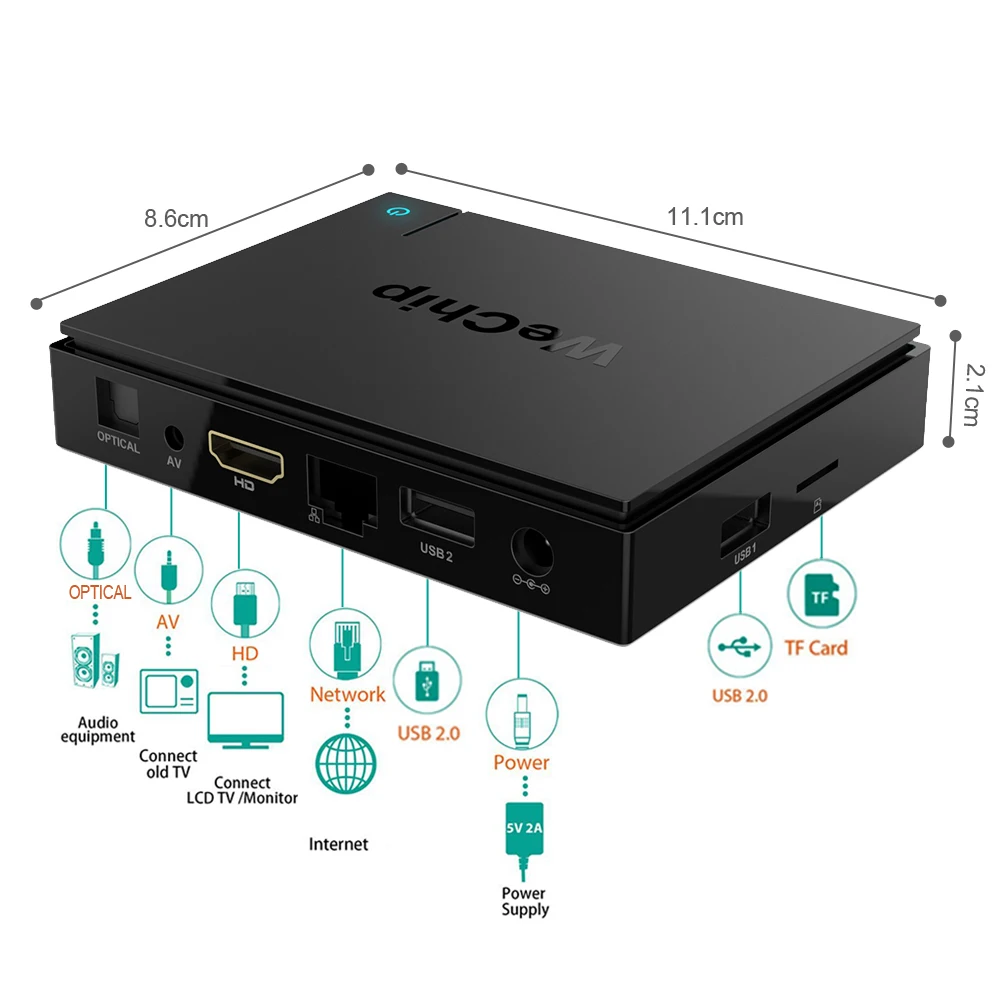 Wechip V7 Amlogic S-912 Восьмиядерный Cortex-A53 Android 7,1 Mali-T820MP3 3 ГБ+ 32 Гб двойной wifi BT tv BOX EU