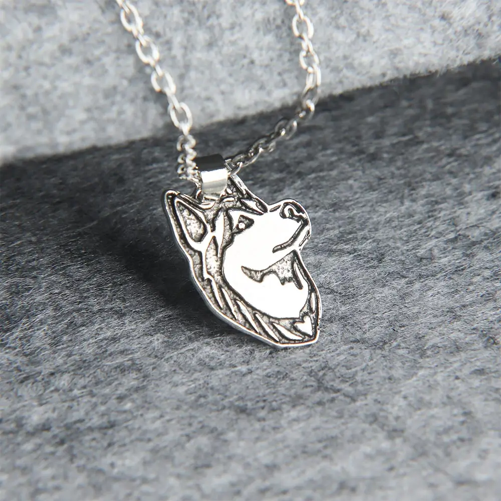 Креативная Новинка ручной Сибирский хаски щенок животное ожерелье унисекс кулон