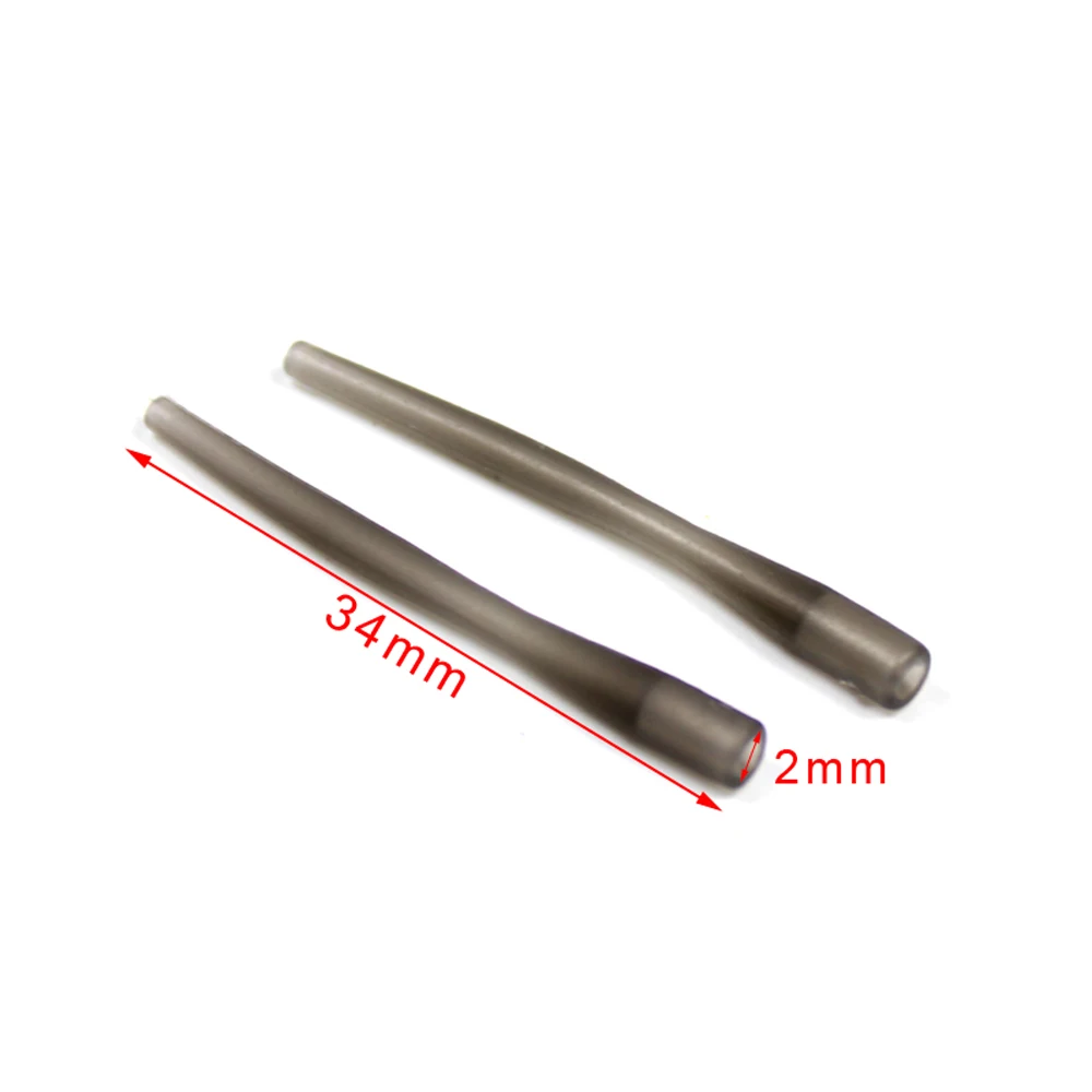 JIGEECARP 12 шт./лот Карп Рыболовный такелаж мягкий конус рукав Combi Rig Heli Rig Hair Rig крючок рукав камуфляж зеленый и коричневый аксессуары