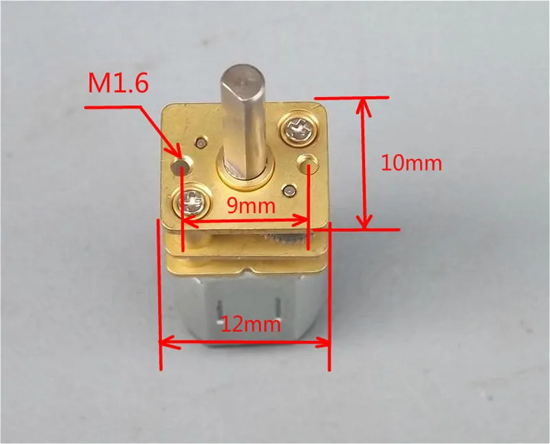 10 шт. N20 микро мини мотор-редуктор DC 3V 5V 6V длинный вал для DIY деталей модели робота