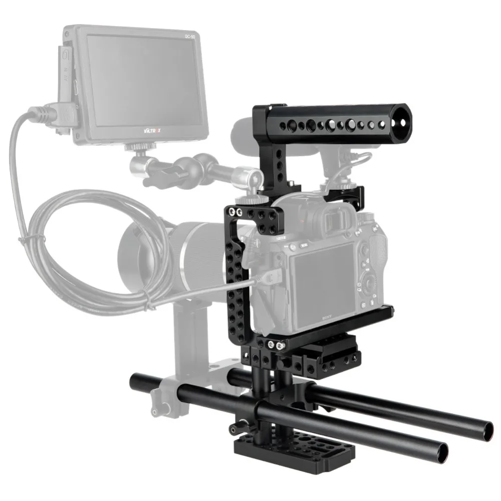 NICEYRIG для SONY a7riii a7rii a7miii a7mii a9 a7sii быстросъемный подъемный штатив с 15 мм стержнем HDMI