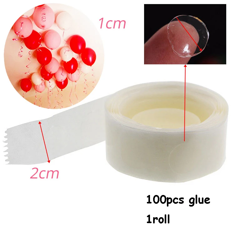 100pcs glue Цветы зажимы для воздушных шаров Свадьба День Рождения украшения Дети гелиевые шары стенд Арка держатель поставки палочка - Цвет: 100pcs glue