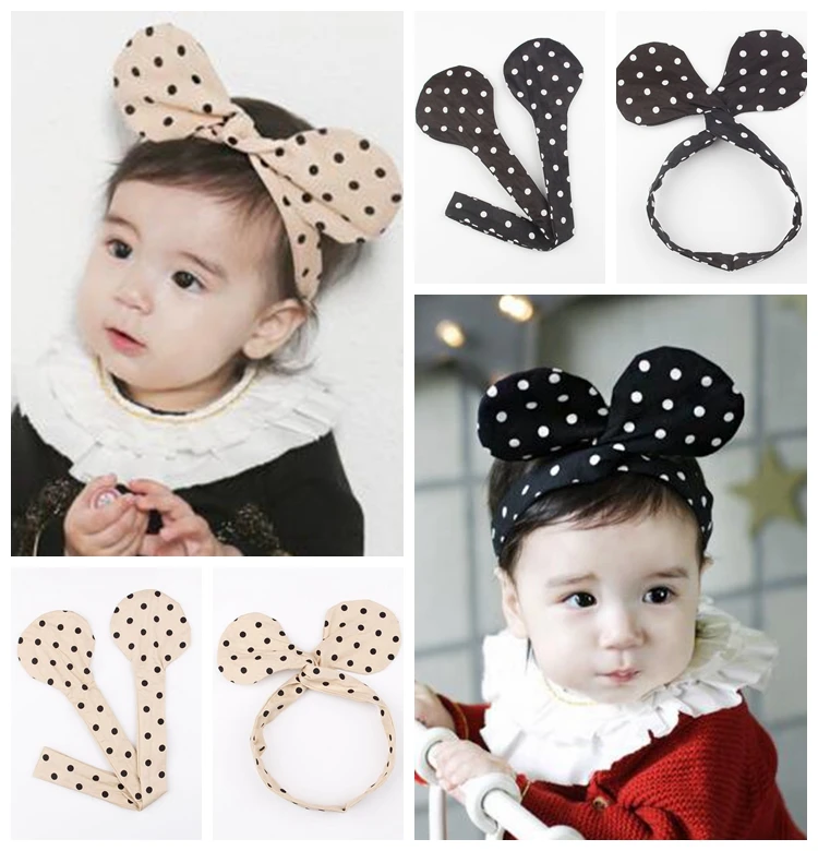 

Trendy Korean Baby Girls Mouse Ear Headband Kids DIY Headwrap Photo Props Hair Accessories