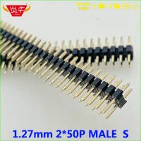 2,0 мм Шаг 1X40P 40PIN разъем однорядные разъемы вертикальный штыревой разъём SMT выдерживает высокие температуры позолоченные