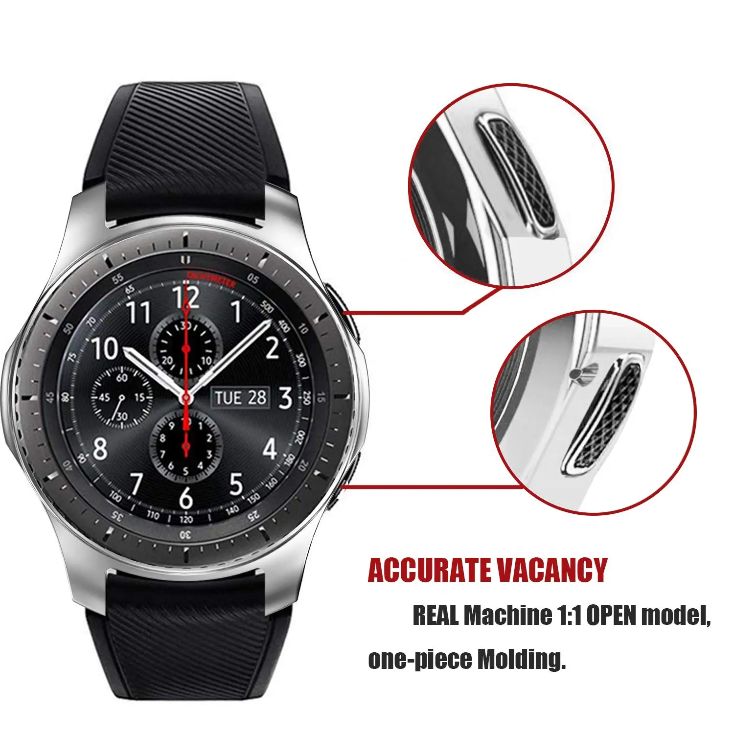 Мягкий ультра-тонкий ТПУ защитный чехол для samsung Galaxy Watch 42 мм 46 мм Защитная крышка оболочка Полная Защитная повязка для gear S3