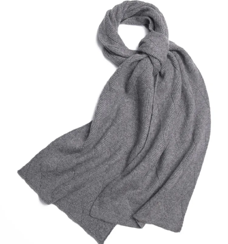 100% Cashmere Winter Scarf Shawl Long Solid Warm Scarves for Women and Men | Аксессуары для одежды