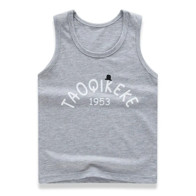 Children T Shirts Cotton Kids T-shirt Girls Baby Cartoon Printed Tees for Boys Sleeveless Top Clothing | Детская одежда и обувь