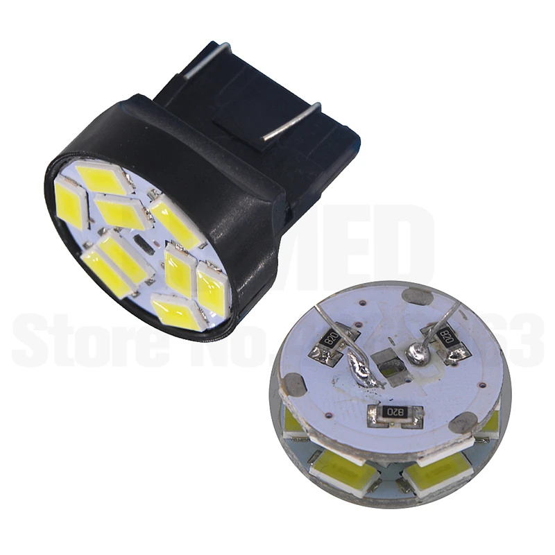 2x7440 7443 светодиодный 5630 9 SMD автомобильный светильник s T20 светодиодный s автоматический тормозной задний светильник Поворотная сигнальная лампа белый Янтарный Красный DC 12V