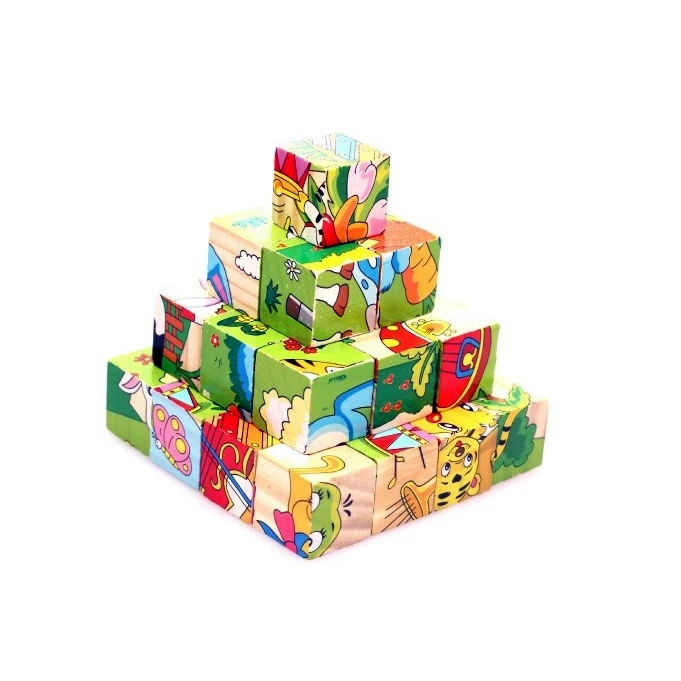 Обучающие деревянные игрушки Chanycore для малышей 6 картин пазл с изображением лица