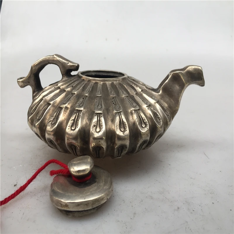 Антикварный антиквариат Китайский медный чайник | Дом и сад