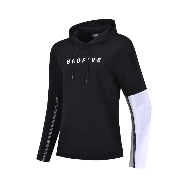 Li-Ning унисекс BAF FIVE баскетбольный свитер свободный крой 100% хлопок Удобная