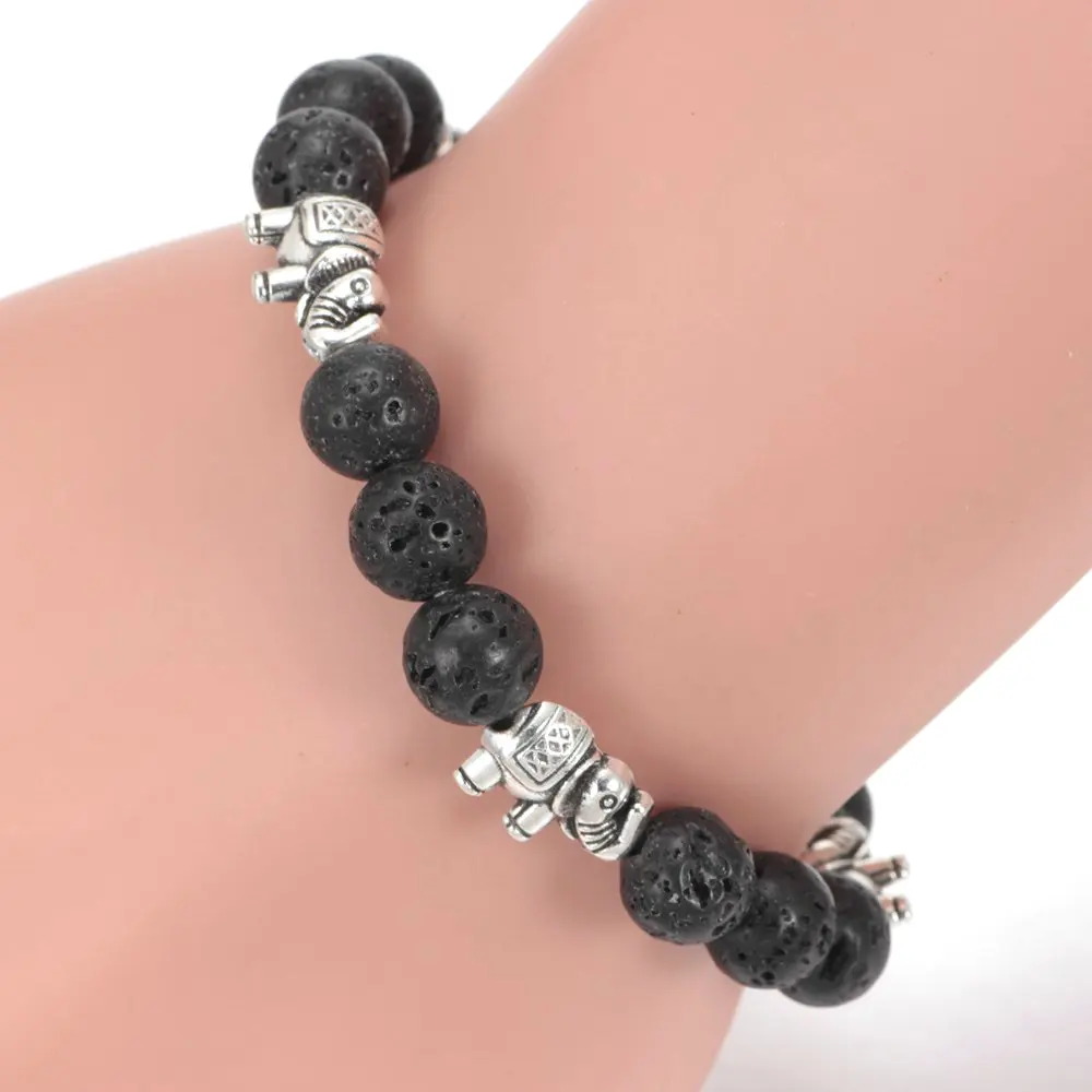 Новые поступления Везувиана камень браслет из бисера Высокое Качество Слон chamrs