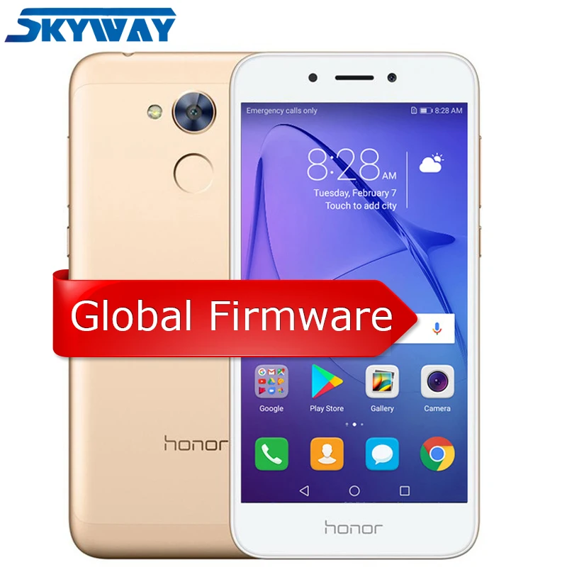 Honor 6A Play, 2 ГБ, 16 ГБ, мобильный телефон, Восьмиядерный процессор Snapdragon 430, Android 7,0, 5,0 дюймов, отпечаток пальца ID