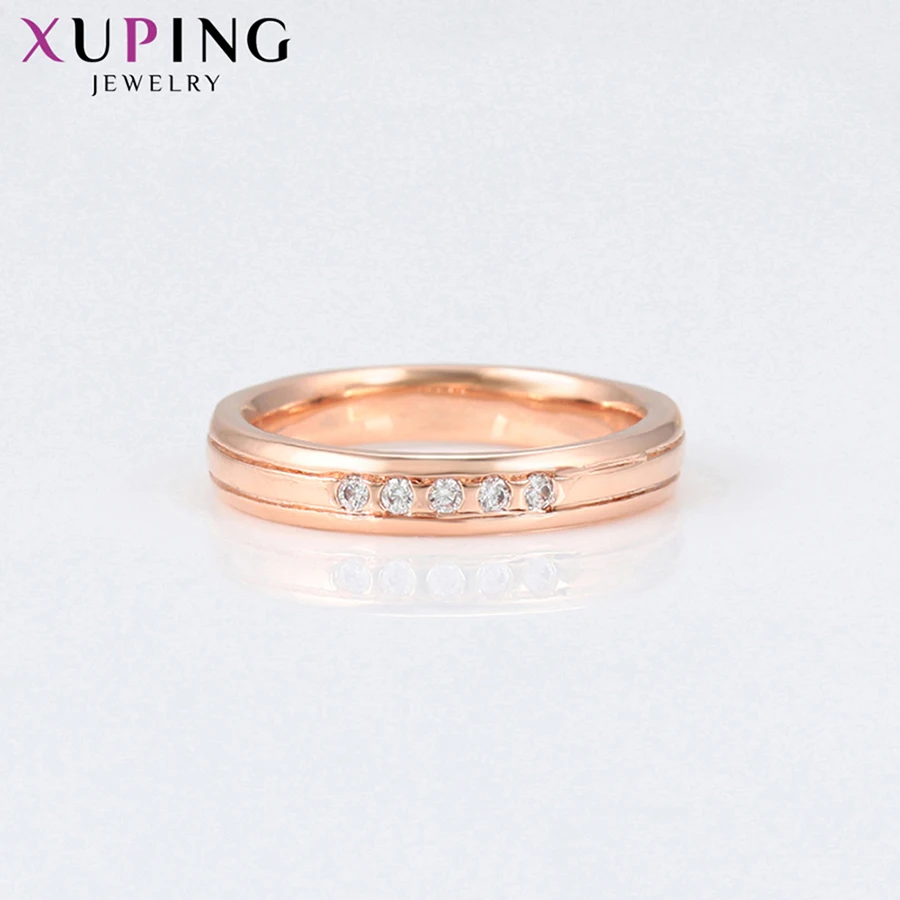 Xuping синтетического кубического циркония розового золота Цвет покрытием
