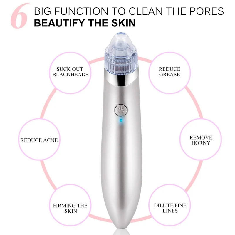 Комедонов Черноголовых вакуумных diamond удаления Wrink Acne пор пилинг Уход за кожей
