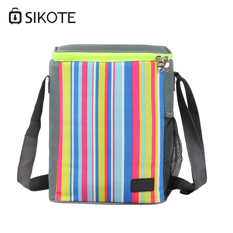 Сумка для ланча SIKOTE цветная изолированная прямоугольная пикника| |